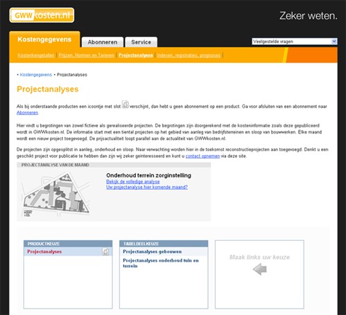 voorbeeld projectanalyses
