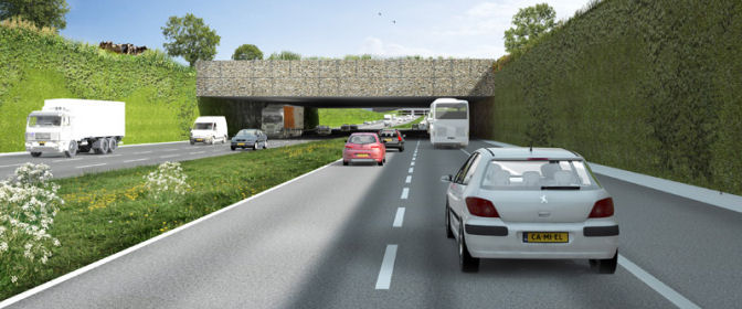 11302 De A4 Delft Schiedam komt er aan